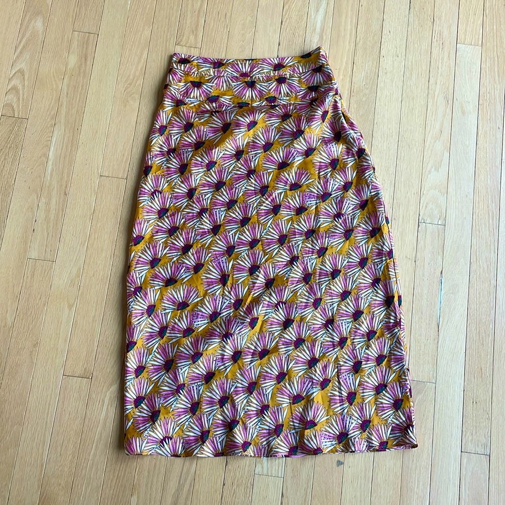 Free People party skirt multi / yellow floral
